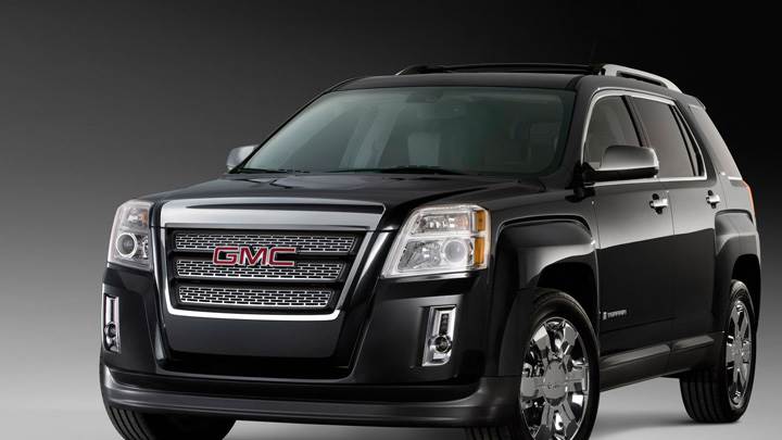 GMC Terrain SLT 2010 In Black Front Pose